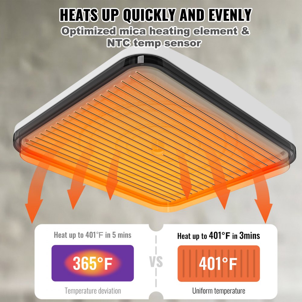 Portable heat press machine with a 9x9" Teflon-coated plate and digital display for easy use.