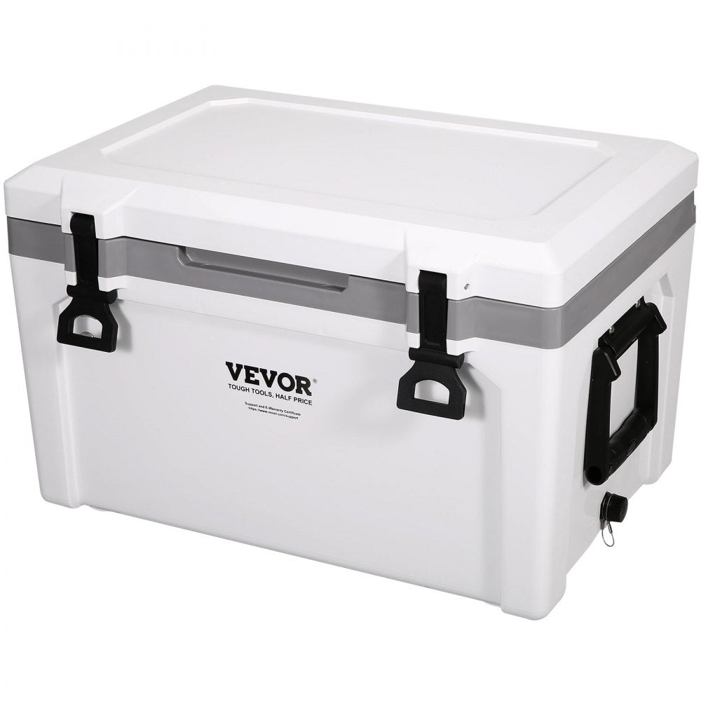 Insulated Portable Cooler, 52 qt, Holds 50 Cans, Ice Retention Hard Cooler with Heavy Duty Handle, Ice Chest Lunch Box for Camping, Beach, Picnic, Travel, Outdoor, Keeps Cool for up to 6 Days