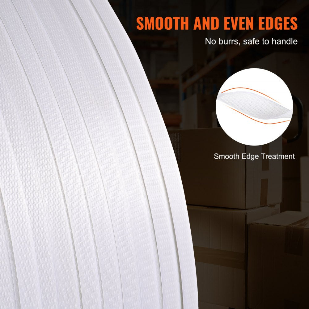 Packaging PP Strapping Roll 1/2" x 0.03" x 9900` Banding Strap 243lbs Load
