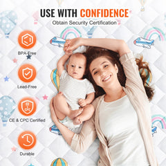 59"x79" Baby Play Mat Kids Crawling Soft Floor Playmat Infant Activity Mat