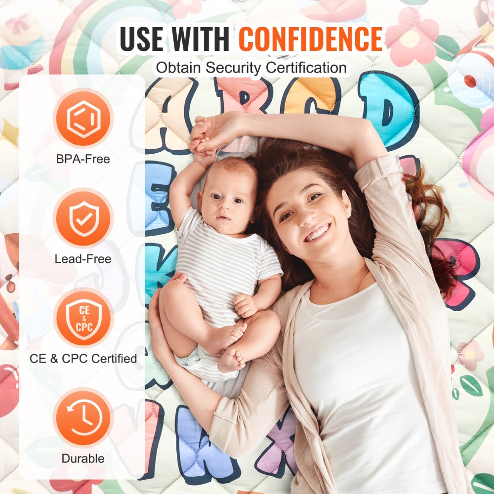 59"x71" Baby Play Mat Kids Crawling Floor Playmat Soft Thickened Mat