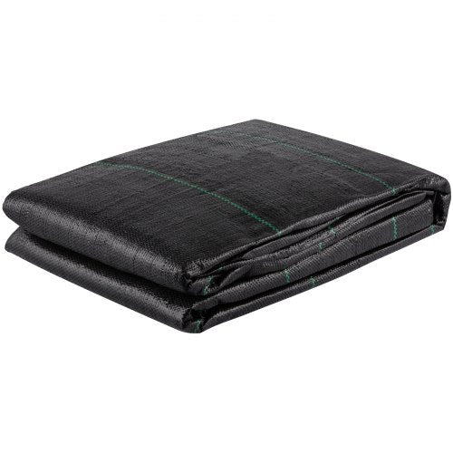 Geotextile Fabric, 12.5 x 50 ft 3.5oz Woven PP Driveway Drain Cloth w/ 600lbs Tensile Strength, Heavy Duty Underlayment for Soil Stabilization, Landscaping, Weed Barrier, 12.5FT50FT-3.5OZ, Black