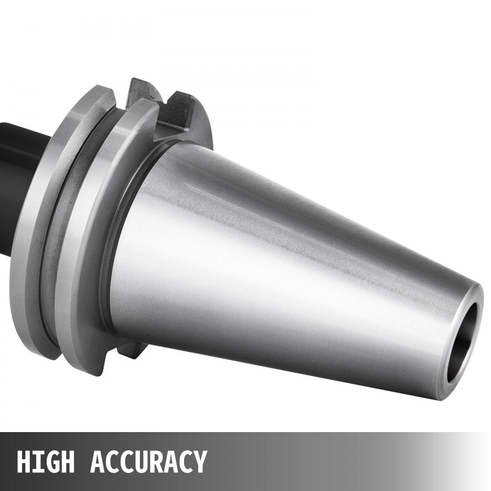 Bostome CAT40 ER16 collet chuck set with eight pieces and 70mm gage length for CNC machining.