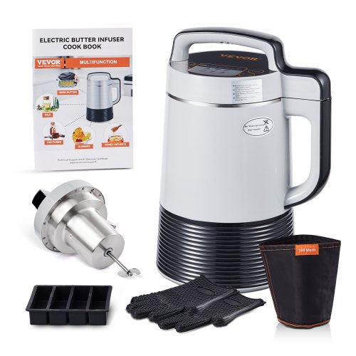 Butter Infuser Machine, 6 Functions Herbal Infuser, Magic Butter Machine & Oil Infusion Machine with Customizable Temperature And Time, Herbal Recipe Book & All Accessories Included
