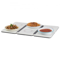Electric Warming Tray, 18.9" x 10.2" Portable Cold Rolled Sheet Heating Tray with Temperature Control (35-100℃), Perfect for Catering, House, Parties, Events, Entertaining and Holiday, White