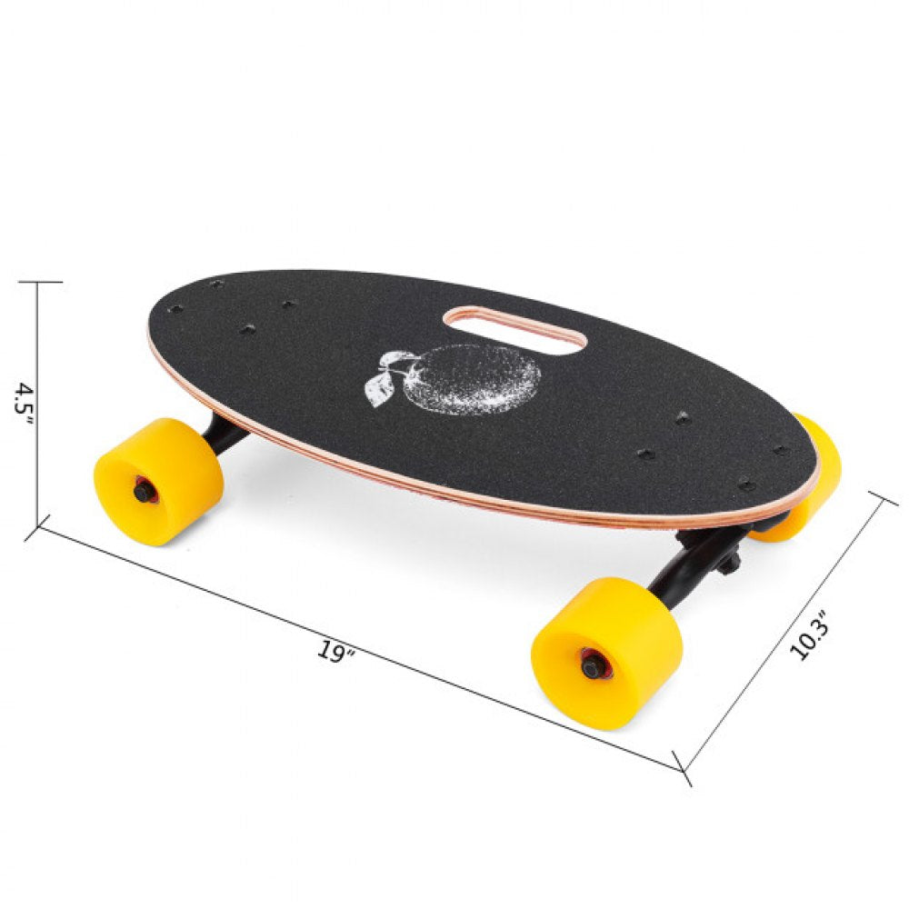 19 Inch Longboard Skateboard 440LBS Strong 7 Ply Russian Maple Complete Skateboard Cruiser Skateboard with Handle for Beginners and Pro (Red Strawberry)