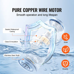 Bilge Pump, 1100GPH 12V Automatic Submersible Boat Bilge Water Pump with Float Switch, 1.1" Outlet Diameter, Small Boat Bilge Pump, Marine Electric Bilge Pump for Boats, Ponds, Pools, Basements