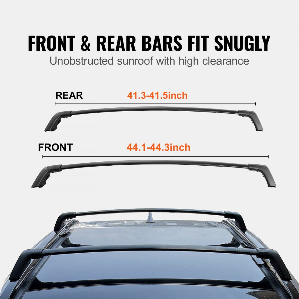 Roof Rack Cross Bars, Compatible with Toyota RAV4 2019-2023, 260lbs Load Capacity, Aluminum Anti-Rust Crossbars with Locks, Rooftop Cargo Bag Luggage Carrier (Not Fit for Adventure/TRD Off-Road)