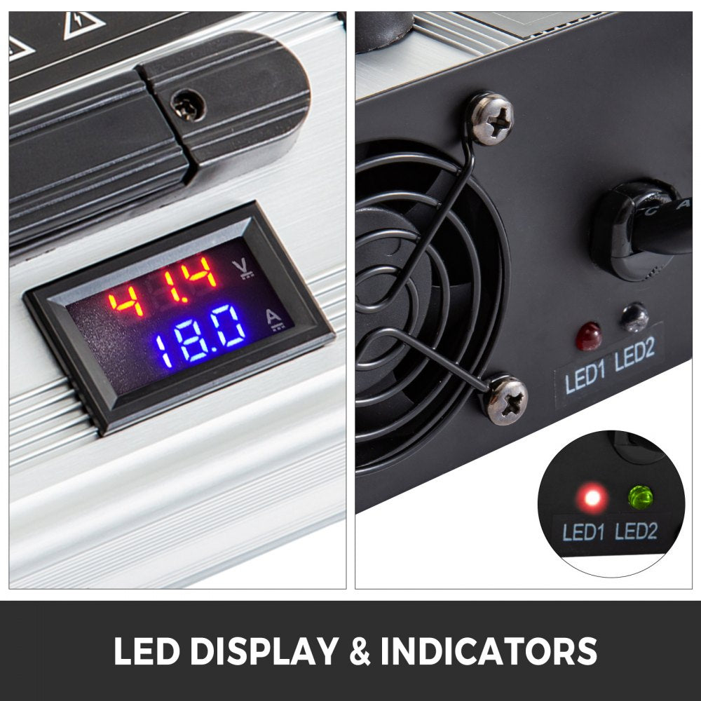 36V 18A Golf Cart Battery Charger Powerwise Plug with LED Indicator Lights 110V Club Car Charger for EzGo Ez-Go TXT Medalist D Style