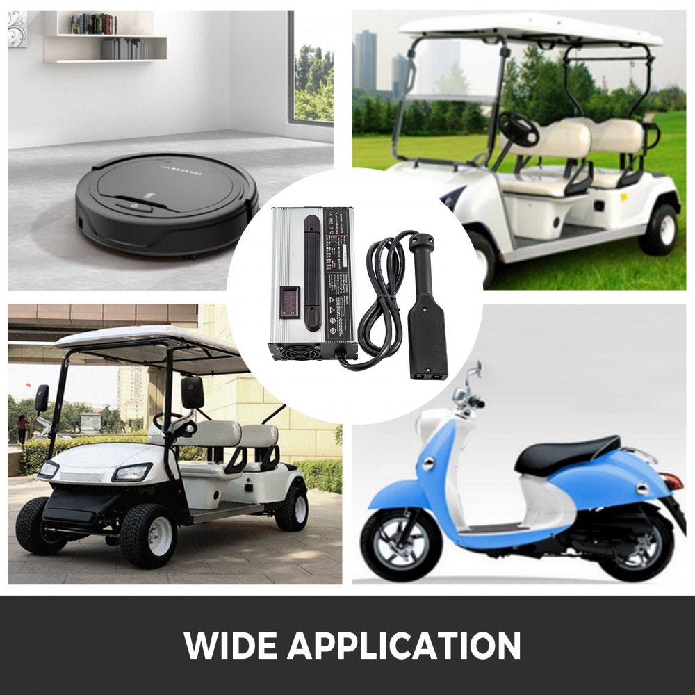 36V 18A Golf Cart Battery Charger Powerwise Plug with LED Indicator Lights 110V Club Car Charger for EzGo Ez-Go TXT Medalist D Style