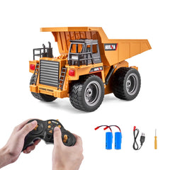 RC Remote Control Dump Truck Toy Construction Vehicle Toy 9CH 1:18 Scale