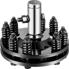 Bostome PTO slip clutch with 1-3/8" round ends made of carburized steel for durability.