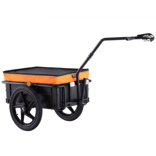 Bostome Bike Cargo Trailer with a foldable design, waterproof cover, and 88 lbs capacity.