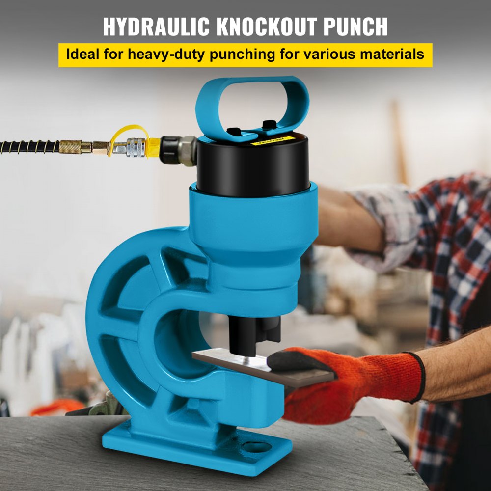 Bostome CH-60 hydraulic hole puncher with four dies and durable alloy steel construction.