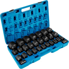 29-piece Bostome 3/4" drive impact socket set in a sturdy carrying case with etched size markings.