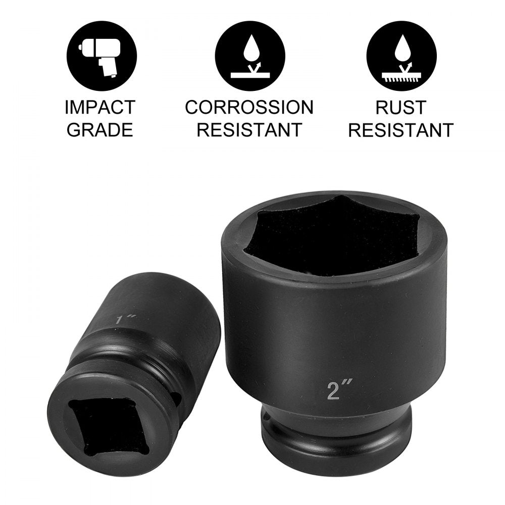 29-piece Bostome 3/4" drive impact socket set in a sturdy carrying case with etched size markings.