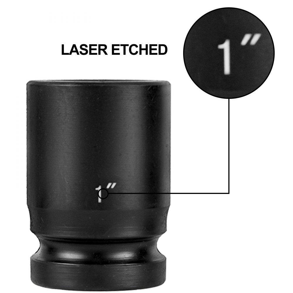 29-piece Bostome 3/4" drive impact socket set in a sturdy carrying case with etched size markings.