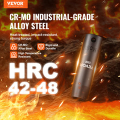 18-piece 3/8-inch drive 6-point impact socket set in a case, made of CR-Mo alloy steel.