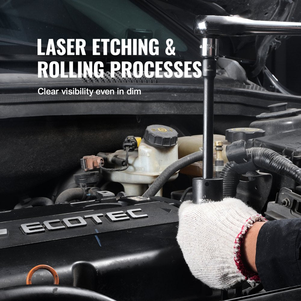 29-piece impact socket set with CR-V steel, 6-point design, and a metal storage case.