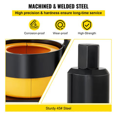 Carrier & Pinion Bearing Puller, Compatible with Dana 30,40,50,60,70, 80, Ford 10.25" Bearings, Pinion Puller Tool with 3 Clamshells, 45# Steel Clamshell Bearing Puller for Auto Repair