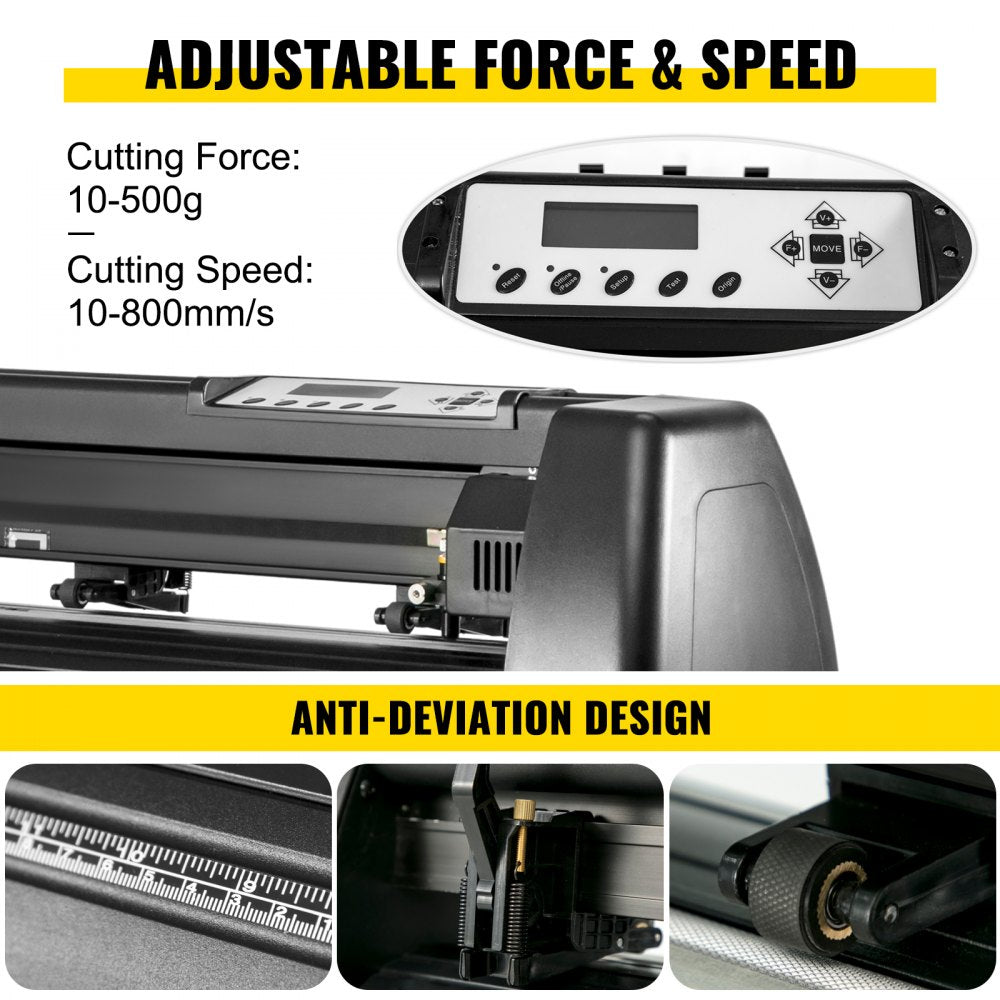 Heat Press Hat Cap 5.5"x3.5" + Vinyl Cutter Plotter Machine 53" W/floor Stand