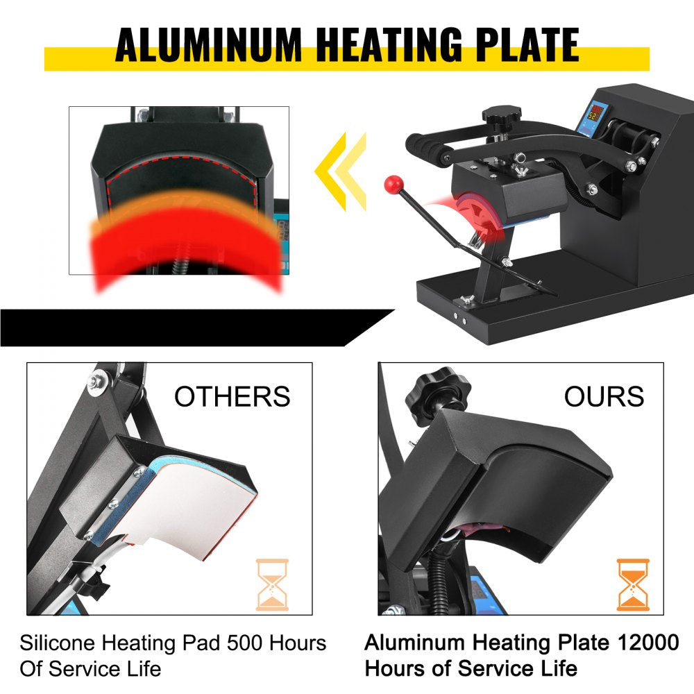 Heat Press Hat Cap 5.5"x3.5" + Vinyl Cutter Plotter Machine 53" W/floor Stand