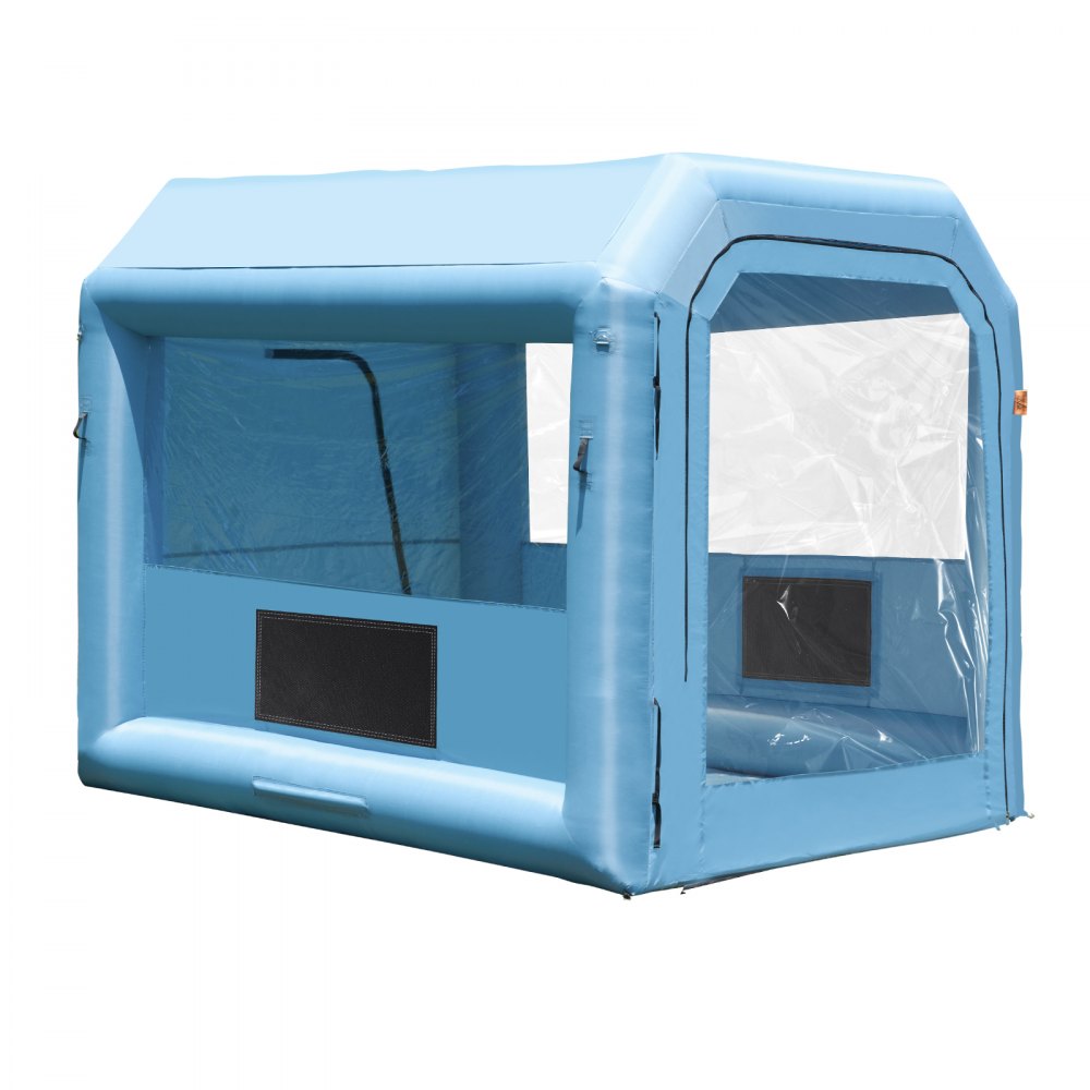 Inflatable Paint Booth, 9.8 x 8.2 x 8.2 ft Inflatable Spray Booth, with 550W Powerful Blower and Air Filter System, Portable Car Paint Booth for Motorcycle, Bicycle, Small Furniture Painting