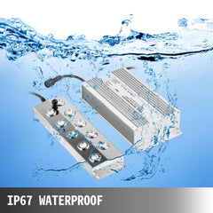 Mist Maker Fogger 10 Head Ultrasonic Mist Fogger with Waterproof Power Supply Ultrasonic Fogger Humidifier Stainless Steel Pond Mister Fogger 5kg/h