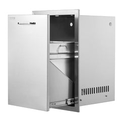 Outdoor Kitchen Propane Tank Drawer 16Wx22Hx16D Inch Stainless Steel Pull Out Trash Drawer with Handle for Outdoor Kitchen BBQ Island