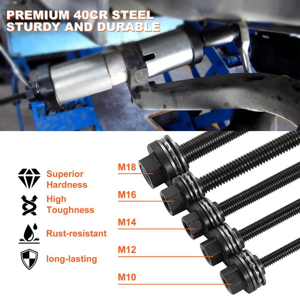 27 PCS Pull and Press Sleeve Kit Steel Bush Bearing Removal Installation