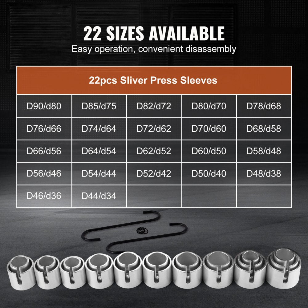27 PCS Pull and Press Sleeve Kit Steel Bush Bearing Removal Installation