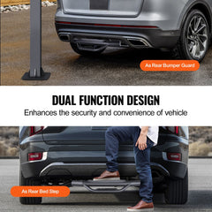 Hitch Step for 2" Receiver Universal Trailer Tow Rear Bumper Guard Steel