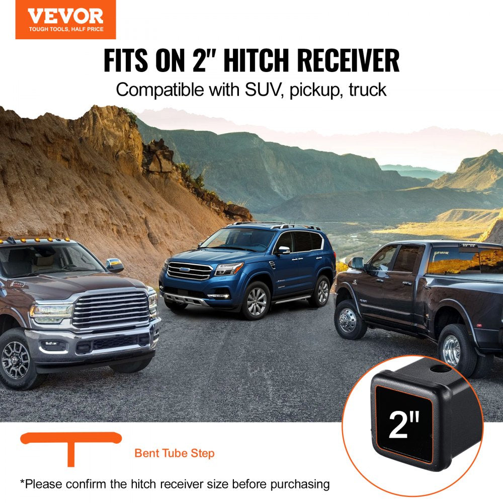 Hitch Step for 2" Receiver Universal Trailer Tow Rear Bumper Guard Steel