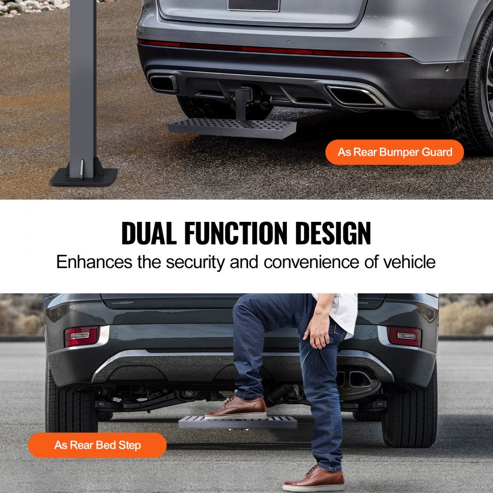 Hitch Step for 2" Receiver Universal Trailer Tow Rear Bumper Guard Steel