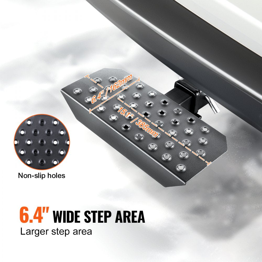 Hitch Step for 2" Receiver Universal Trailer Tow Rear Bumper Guard Steel