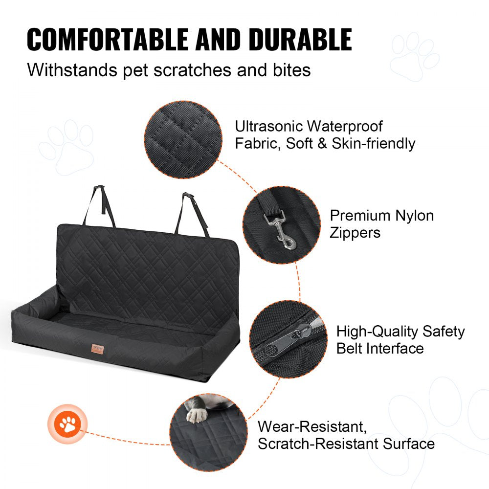 Dog Booster Car Seat Pet Car Seat for Medium Large Dog up to 100 lbs Black