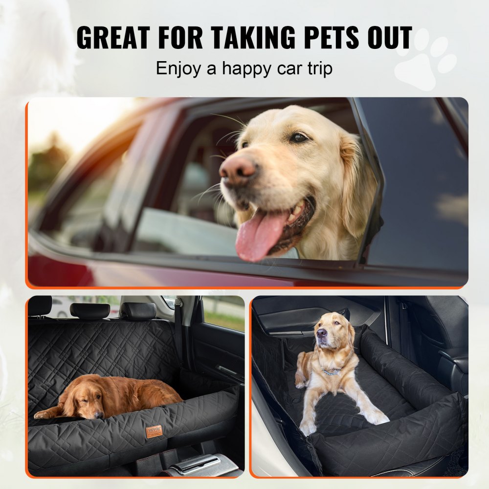 Dog Booster Car Seat Pet Car Seat for Medium Large Dog up to 100 lbs Black