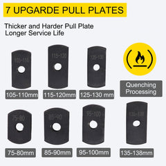 Liner Puller Cylinder Liner Puller, Diesel Engines Liner Puller Tool, Both Dry-Type and Wet-Type Fit Diameter of 75 mm-138 mm, Universal Cylinder Liner Puller Tool Set for Auto Repair