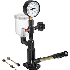 400Bar 6000PSI Diesel Fuel Injector Tester Diesel Injector Nozzle Tester with Dual Scale Gauge to Adjust Injector Nozzle Pressure and Testing Diesel Injector Nozzle Pop Pressure Tester
