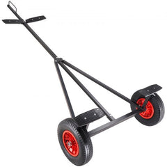 Boat Trailer Dolly, 420lbs Load Capacity, Carbon Steel Trailer Mover with 96``-116`` Adjustable Length, 16`` Pneumatic Tires & Nonslip Support Bracket, for Moving Kayak Motorboat Fishing Boat