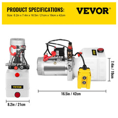 3 Quart Double Acting Hydraulic Pump Dump Trailer 12v Unit Pack Control Kit