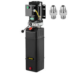 Bostome 4-gallon hydraulic pump with a plastic reservoir and 3 HP motor for car lifts.