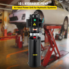 110V 2.64 Gallon Hydraulic Power Unit Automotive Hydraulic Pump Dump Trailer Vehicle Mounted Lifter Auto Shop Repair Car Lift Power Unit for Two and Four Post Lift Auto Hoist