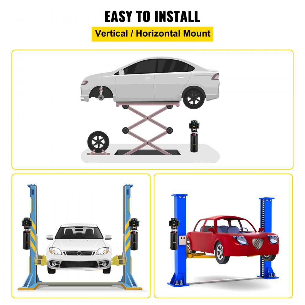 110V 2.64 Gallon Hydraulic Power Unit Automotive Hydraulic Pump Dump Trailer Vehicle Mounted Lifter Auto Shop Repair Car Lift Power Unit for Two and Four Post Lift Auto Hoist
