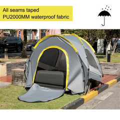 Truck Tent 6.5 ft, Truck Bed Tent, Pickup Tent for Full Size Truck, Waterproof Truck Camper, 2-Person Sleeping Capacity, 2 Mesh Windows, Easy to Setup Truck Tents for Camping, Hiking, Fishing