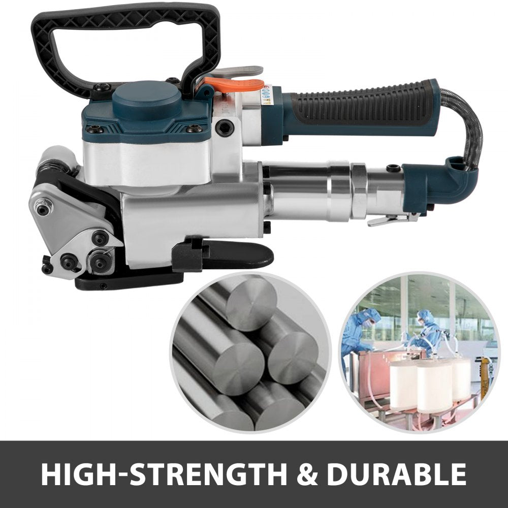 Pneumatic Strapping Tool B19 Hand Held Strapping Machine with 3500N Max Tension Pneumatic Strapping Machine for 1/2``-3/4`` PP/PET Belt