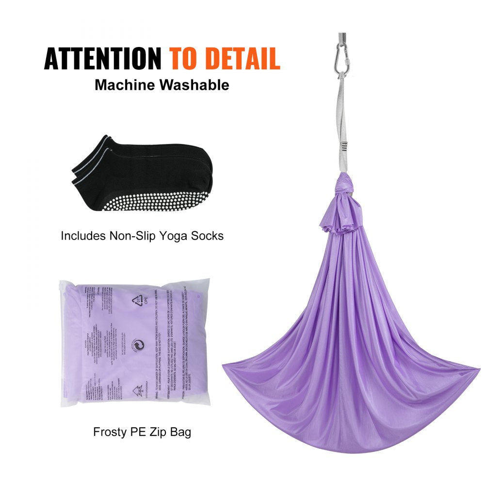 Sensory Swing for Kids, 3.1 Yards, Therapy Swing for Children with Special Needs, Cuddle Swing Indoor Outdoor Hammock for Child & Adult with Autism, ADHD, Aspergers, Sensory Integration, Purple