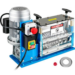 Cable Wire Stripping Machine 0.06 inch -1.5 inch,Portable Powered Wire Stripper Machine 11 Channels 10 Blades,Automatic Wire Stripping Tool 75ft/minute,for Recycling Copper Wire