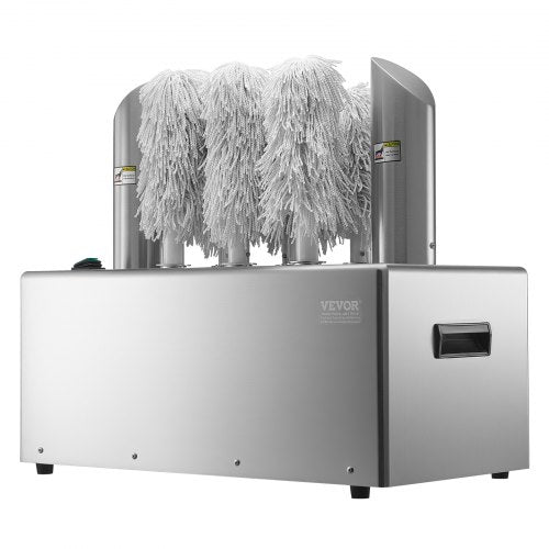 Wine Glass Polisher 8-Brush Polishing Machine 660Cups/H for Bar Restaurant