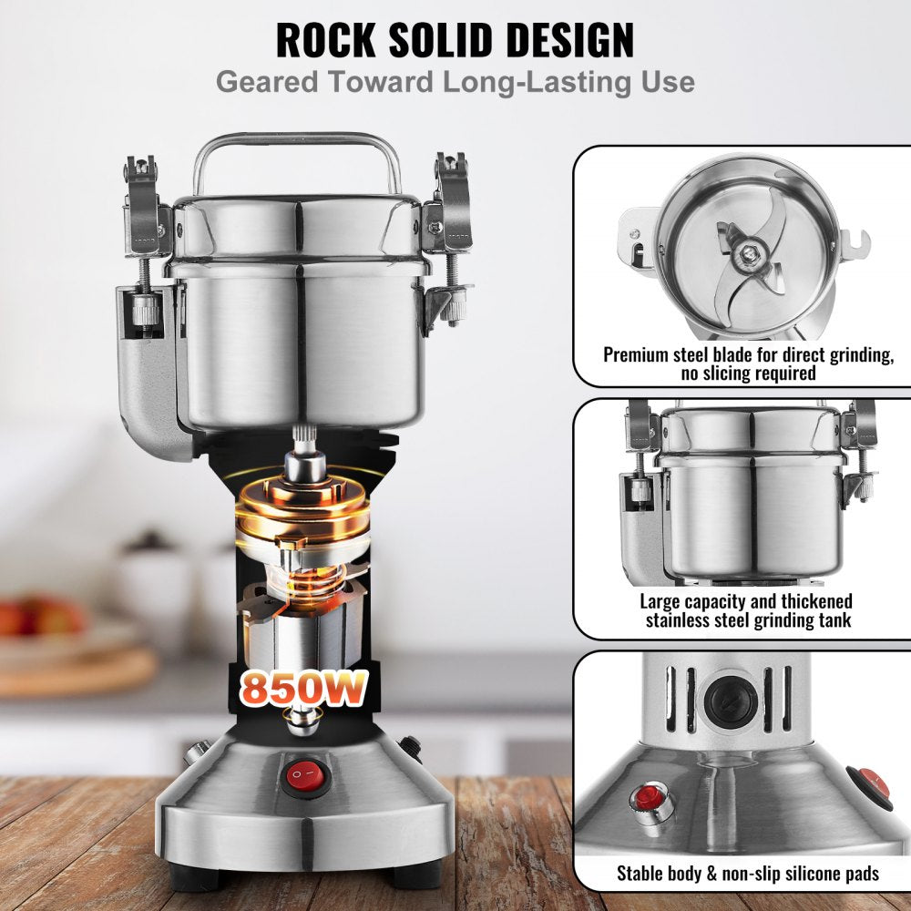 150g Commercial Spice Grinder Electric Grain Mill Grinder High Speed